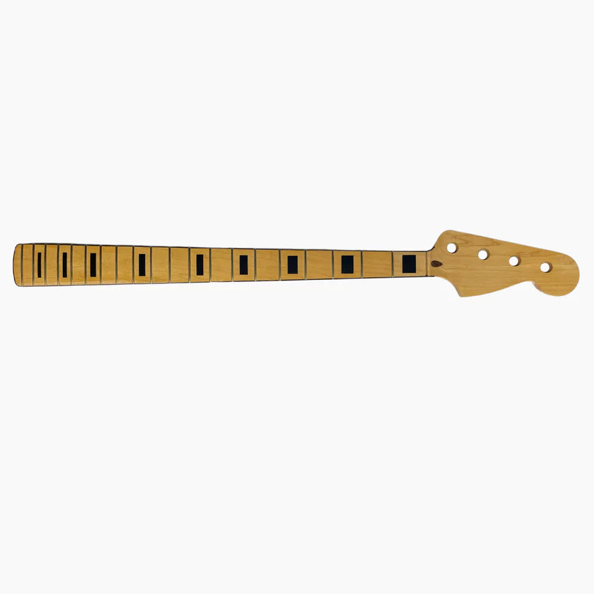Allparts Jazz Bass Replacement Neck, With Black Binding, Heel