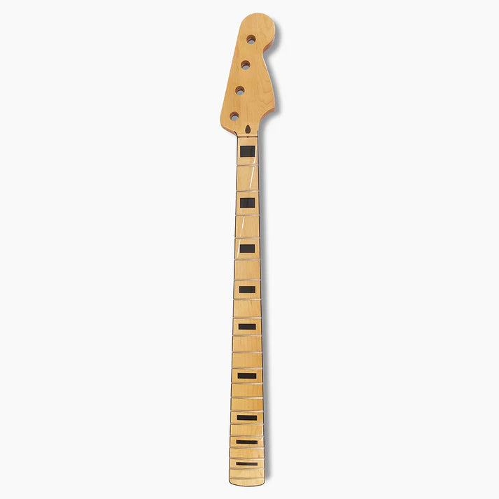 Allparts Jazz Bass Replacement Neck, With Black Binding & Black Block Inlays