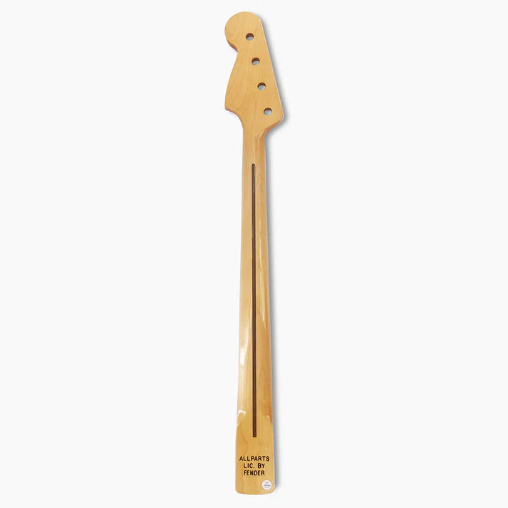 Allparts Jazz Bass Replacement Neck, With Black Binding & Black Block Inlays