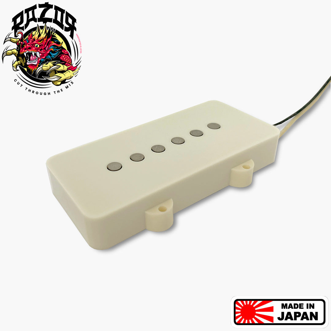 Razor® Mangetsu Full Moon Bridge Pickup For Jazzmaster® - Aged White