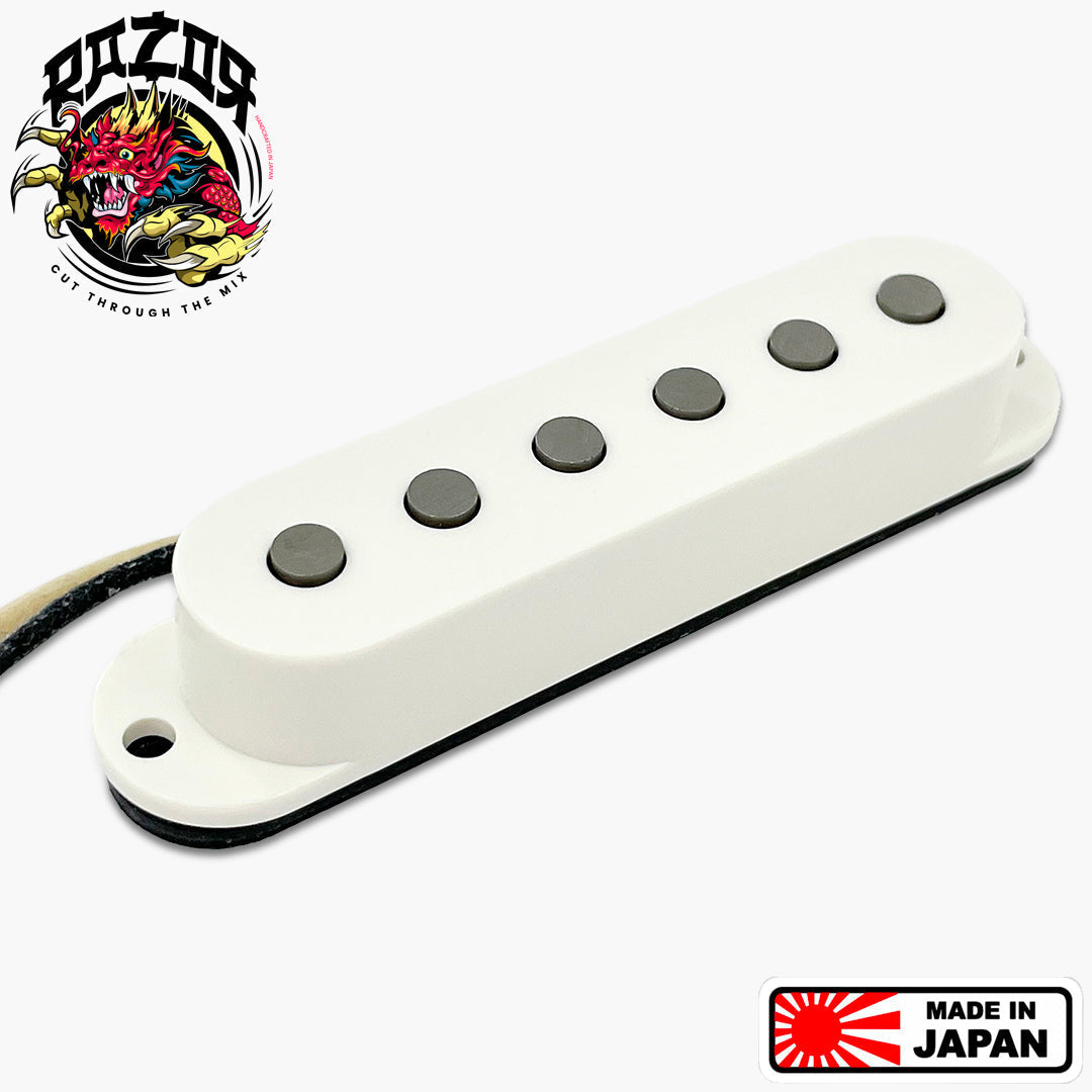 Razor® Buraddo mun Blood Moon Pickup for Stratocaster® - White