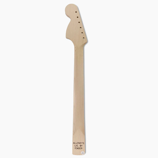 Allparts Large Headstock Strat Neck, Rosewood Fingerboard, No Finish, Back