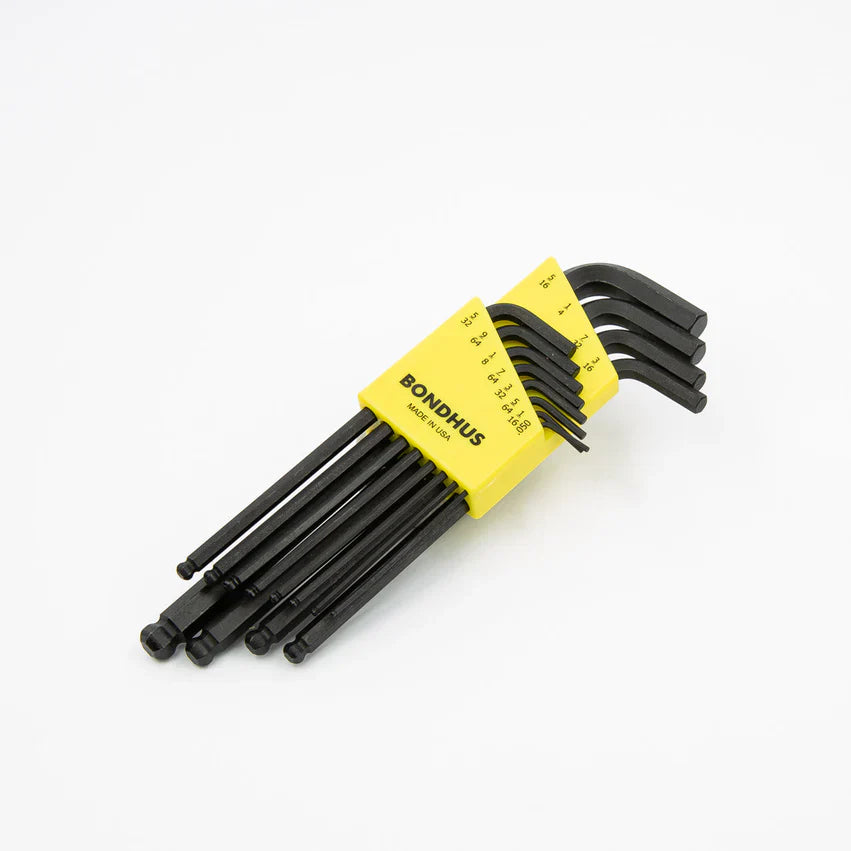 Bondhus Allen Wrench Set, Ball End, SAE - 0.050