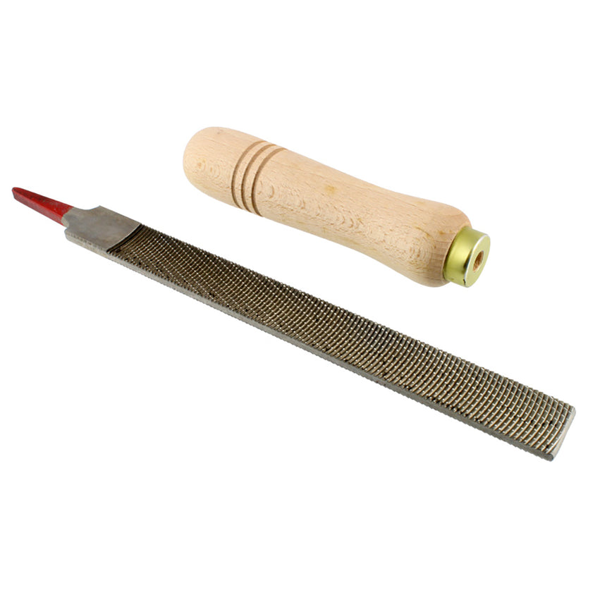 Allparts Wood Carving File, Flat, 20 x 200mm, with Wooden Handle