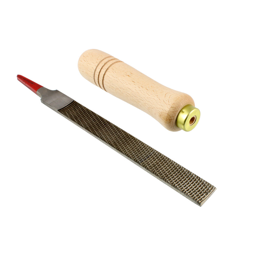 Allparts Wood Carving File, Flat, 16mm x 150mm, with Wooden Handle