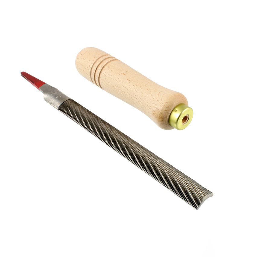 Allparts Wood Carving File, Curved, 15mm x 200mm, with Wooden Handle