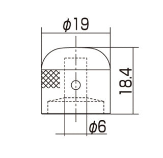 Gotoh Metal Dome Knobs, Fits USA Split Shaft Pots