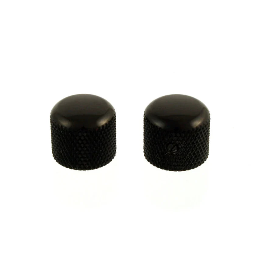 Allparts Short Metal Dome Knobs, Fits USA Split Shaft Pots, Pack of 2
