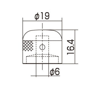 Allparts Short Metal Dome Knobs, Fits USA Split Shaft Pots, Pack of 2