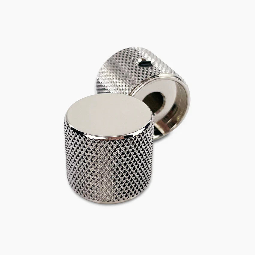 Allparts Metal Barrel Knobs, Fits USA Solid Shaft Pots