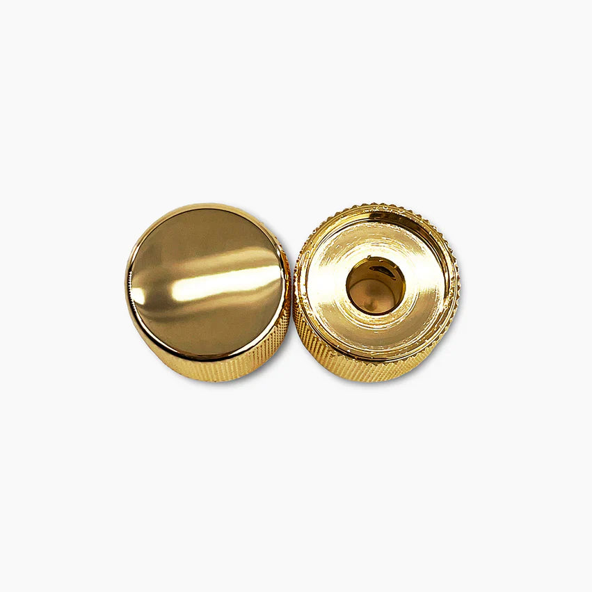Allparts Metal Barrel Knobs, Fits USA Solid Shaft Pots
