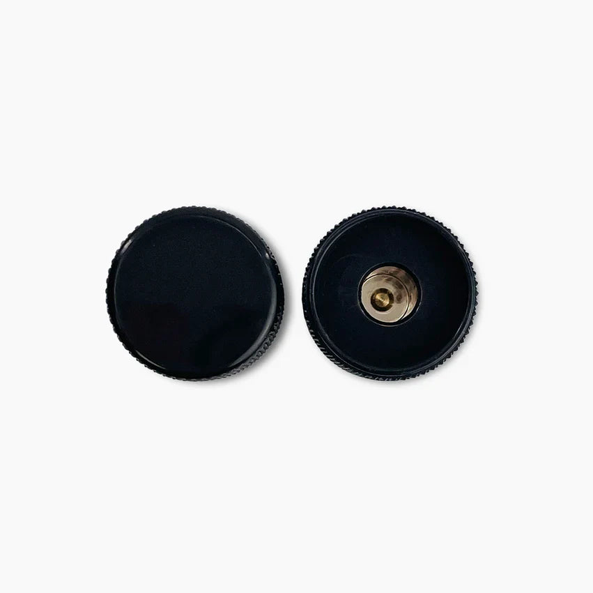 Allparts Metal Barrel Knobs, Fits USA Solid Shaft Pots