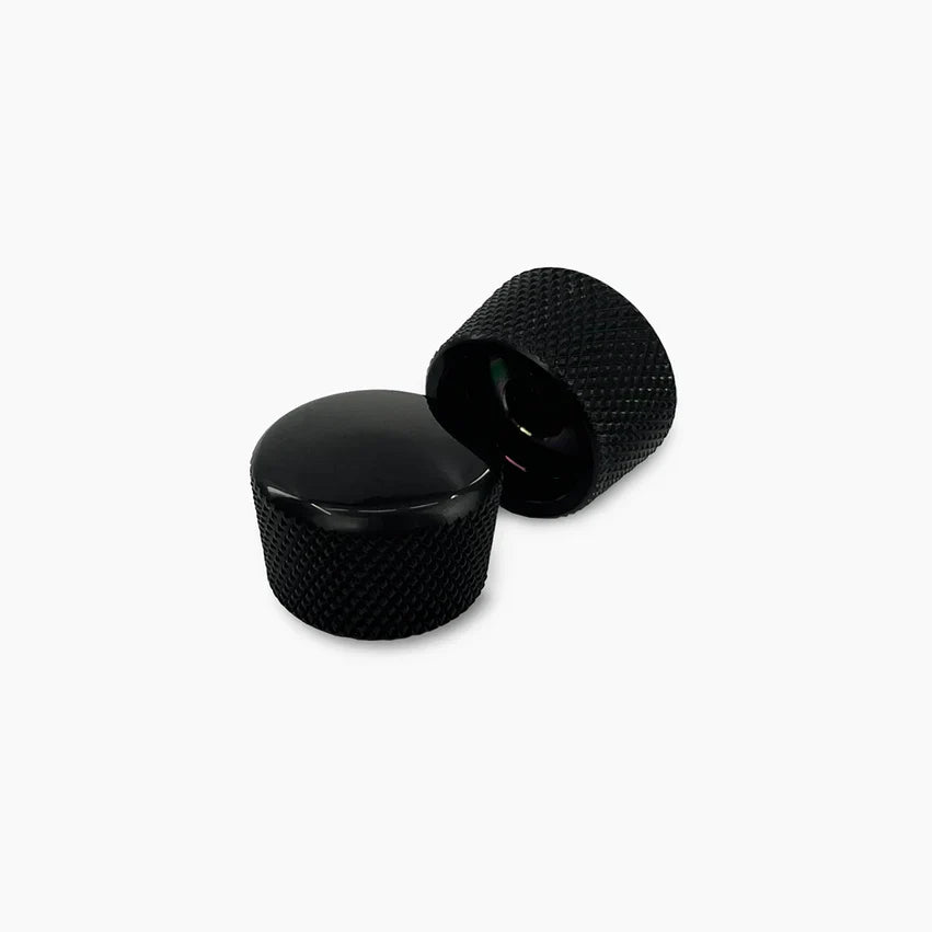 Allparts Metal Cupcake Knobs, Pair, Fits USA solid shaft pots