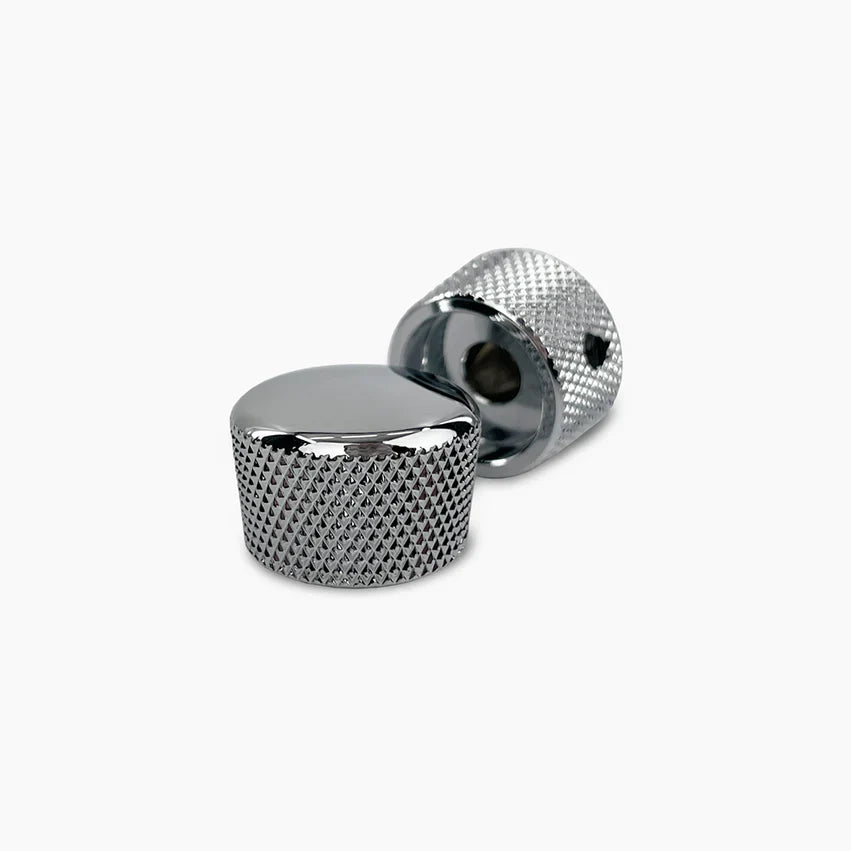 Allparts Metal Cupcake Knobs, Pair, Fits USA solid shaft pots