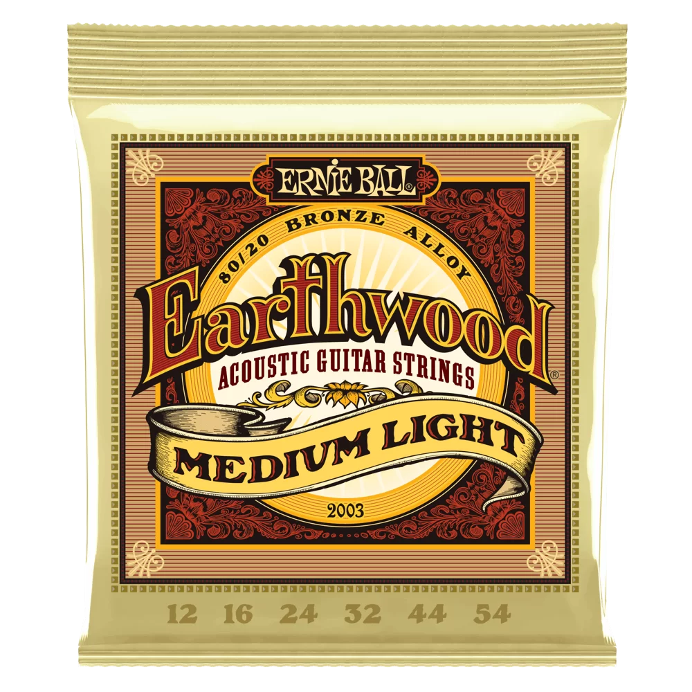 Ernie Ball Earthwood Medium Light Acoustic Guitar Strings