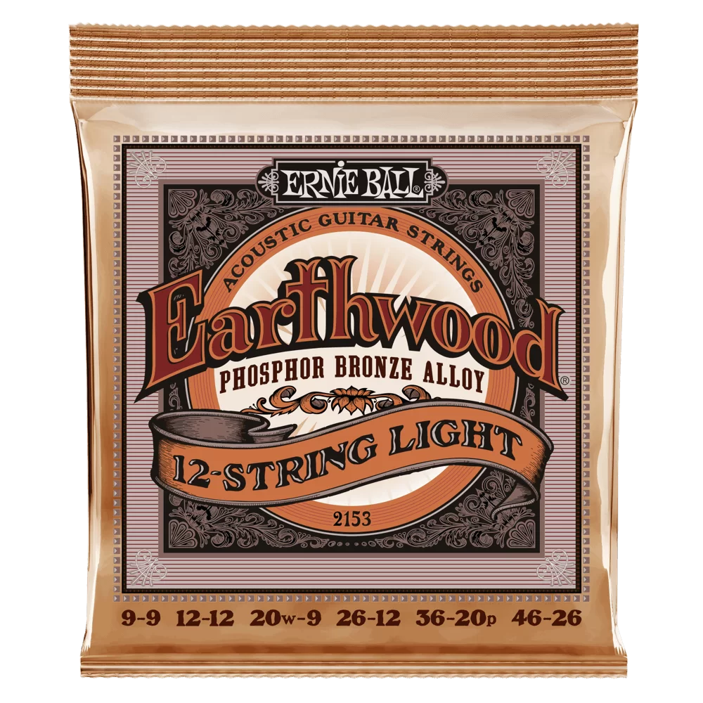 Ernie Ball Earthwood Phosphor Bronze 12-String Light - 9-46