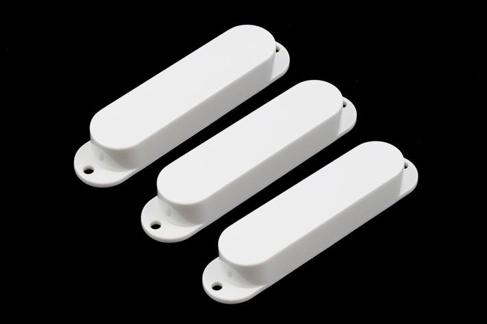Allparts Pickup Covers for Strat, No Holes, Set of 3