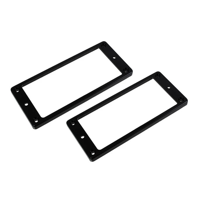 Allparts Pickup Surrounds for 7 String Humbucker, Flat Underside, Plastic, Set of 2