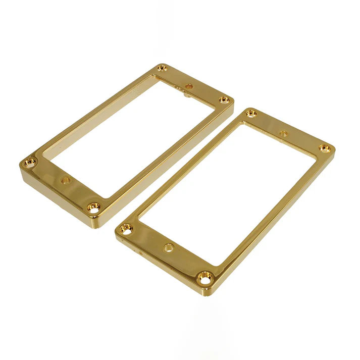 Allparts Humbucking Pickup Rings, Slanted, Flat Underside, Metal, Set of 2