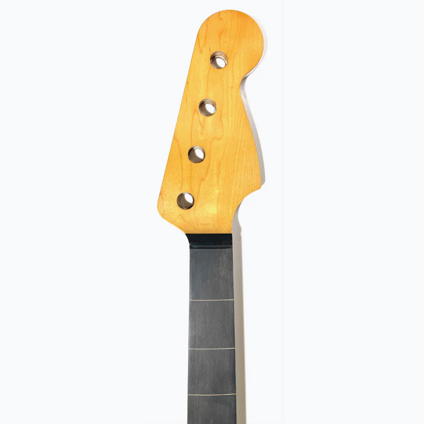 Replacement Neck for Precision Bass, Fretless, with Lines, with Finish,Headstock