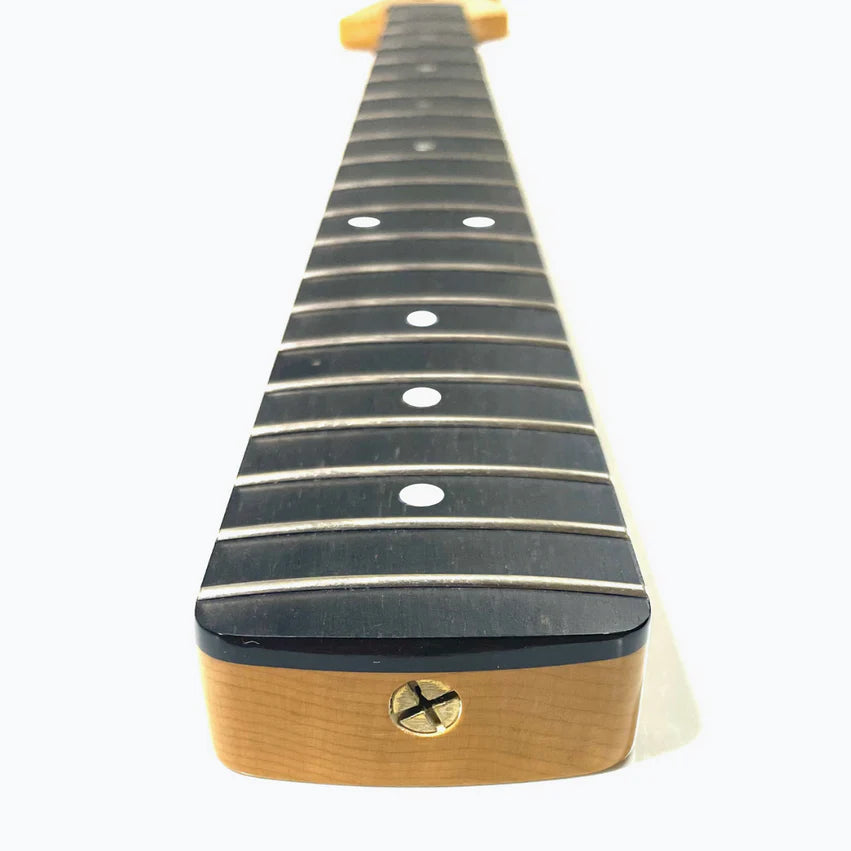 Allparts Replacement Neck for P Bass with Ebony Fingerboard, with Finish, Heel