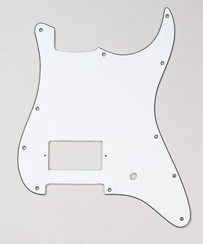 Allparts Pickguard for Strat, 11 Screwholes, 1 Humbucker, 1 Pot Hole