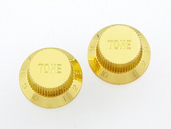 Allparts Tone Knobs for Strat, Plastic, Set of 2