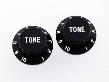 Allparts Tone Knobs for Strat, Plastic, Set of 2