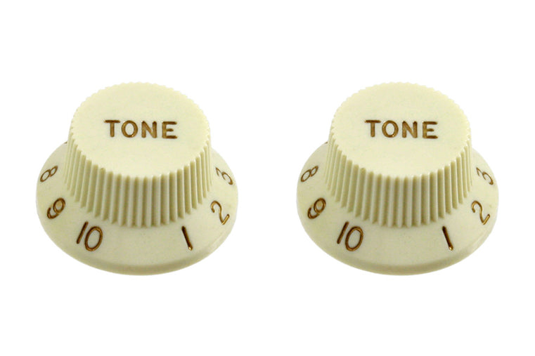 Allparts Tone Knobs for Strat, Plastic, Set of 2