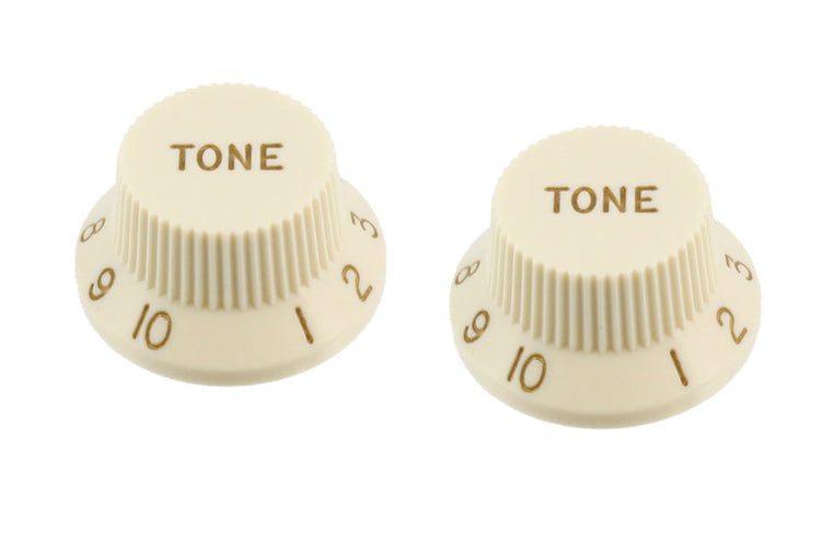 Allparts Tone Knobs for Strat, Plastic, Set of 2