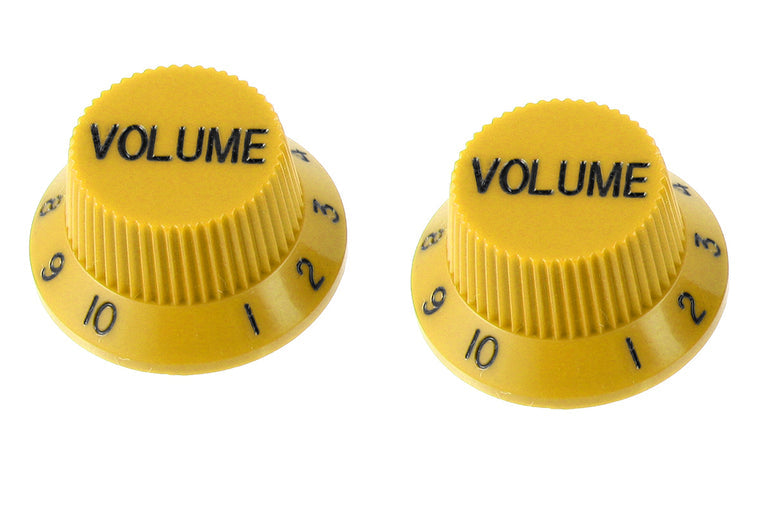 Allparts Volume Knobs for Strat, Plastic, Pack of 2