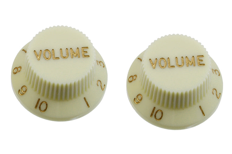Allparts Volume Knobs for Strat, Plastic, Pack of 2