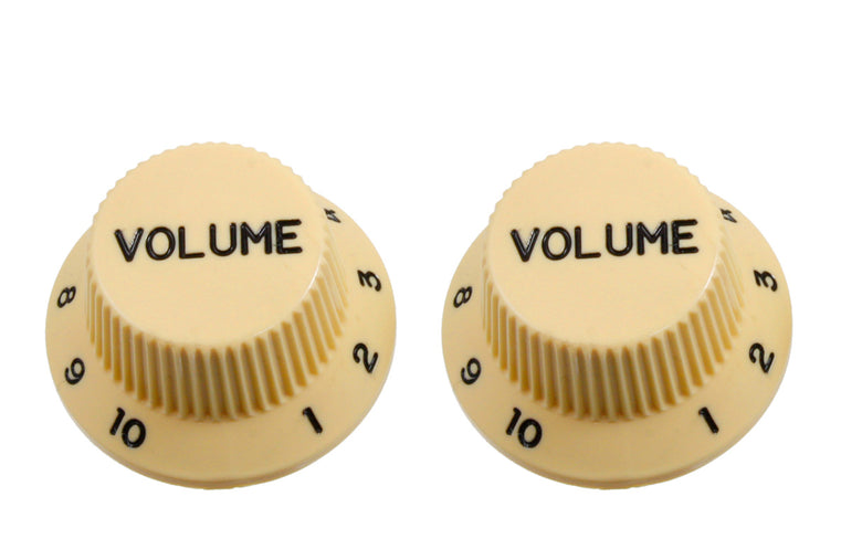 Allparts Volume Knobs for Strat, Plastic, Pack of 2