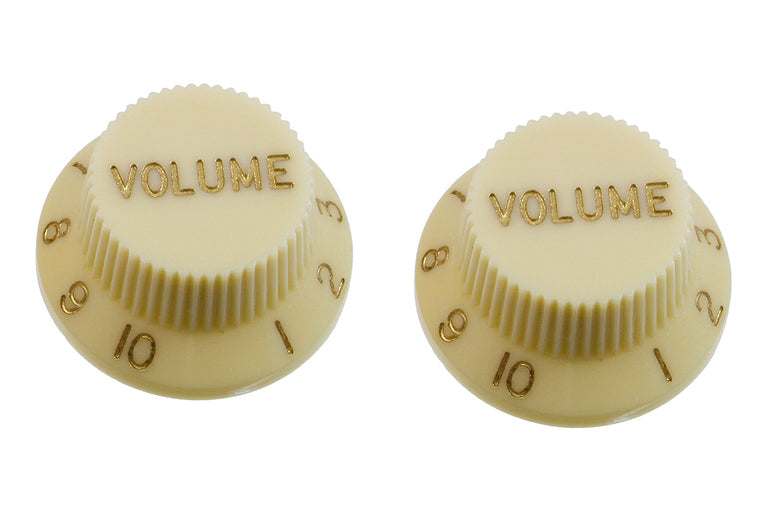 Allparts Volume Knobs for Strat, Plastic, Pack of 2