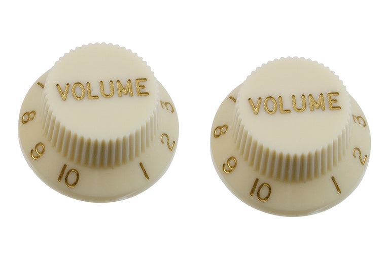 Allparts Volume Knobs for Strat, Plastic, Pack of 2