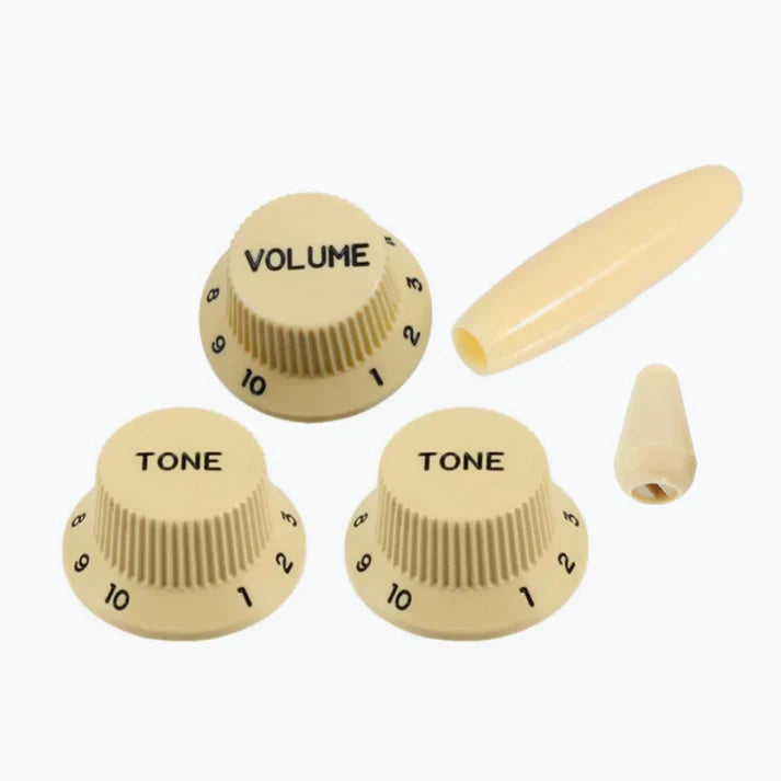 Allparts Knob Set for Strat, Plastic