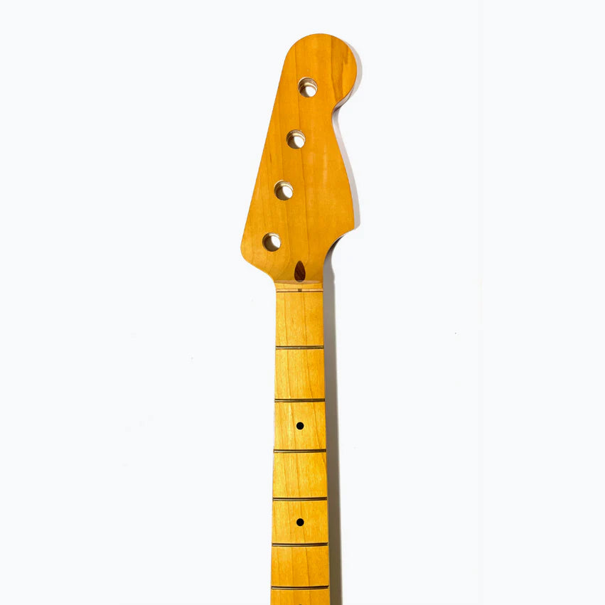 Allparts Replacement Neck for P-Bass, Solid Maple, With Finish, Top Half