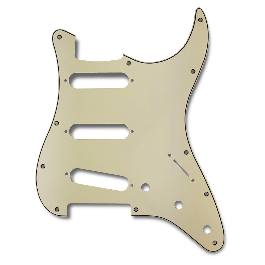 Primo Pickguard for Stratocaster, S-S-S, Parchment