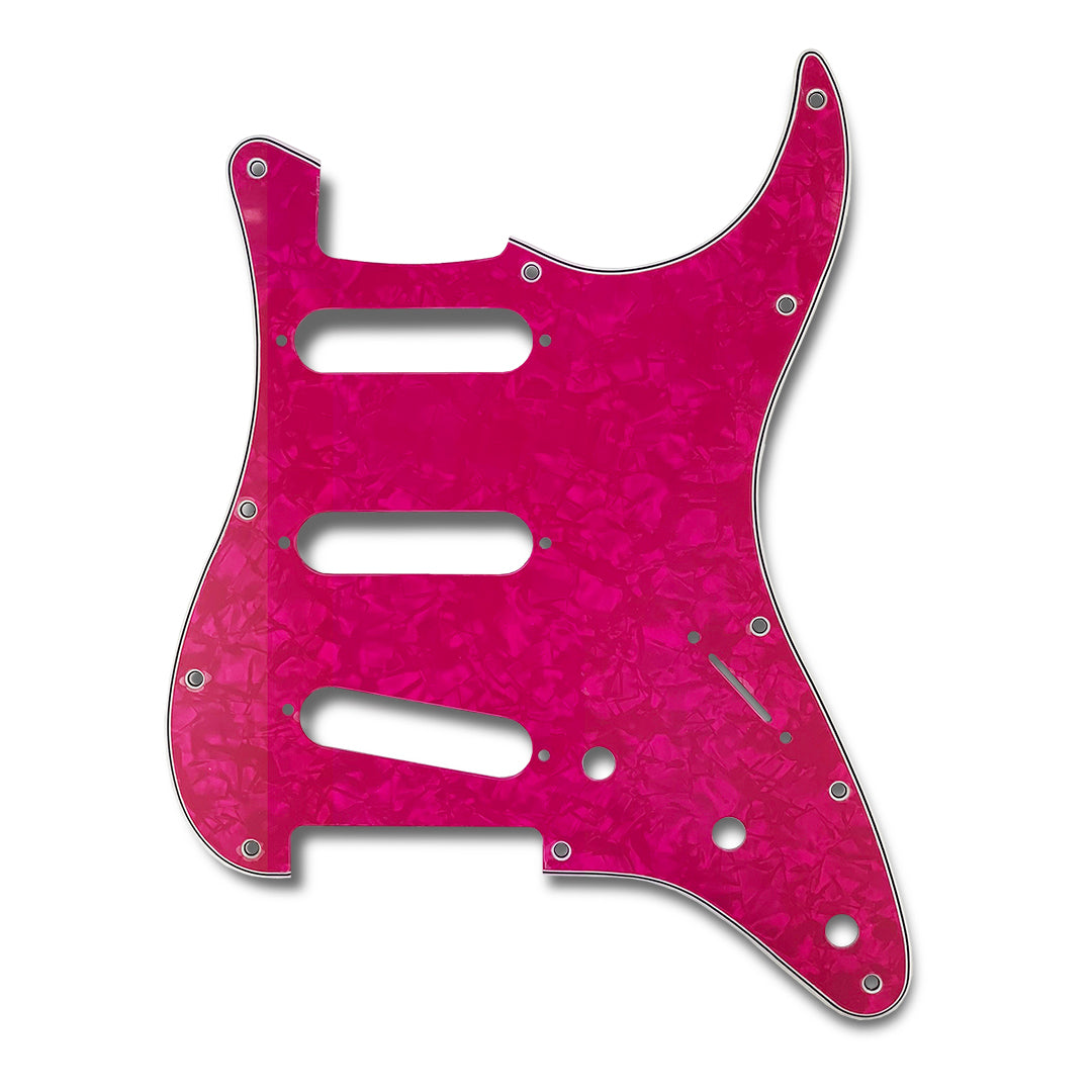 Primo Pickguard for Stratocaster, S-S-S, Pink Pearloid