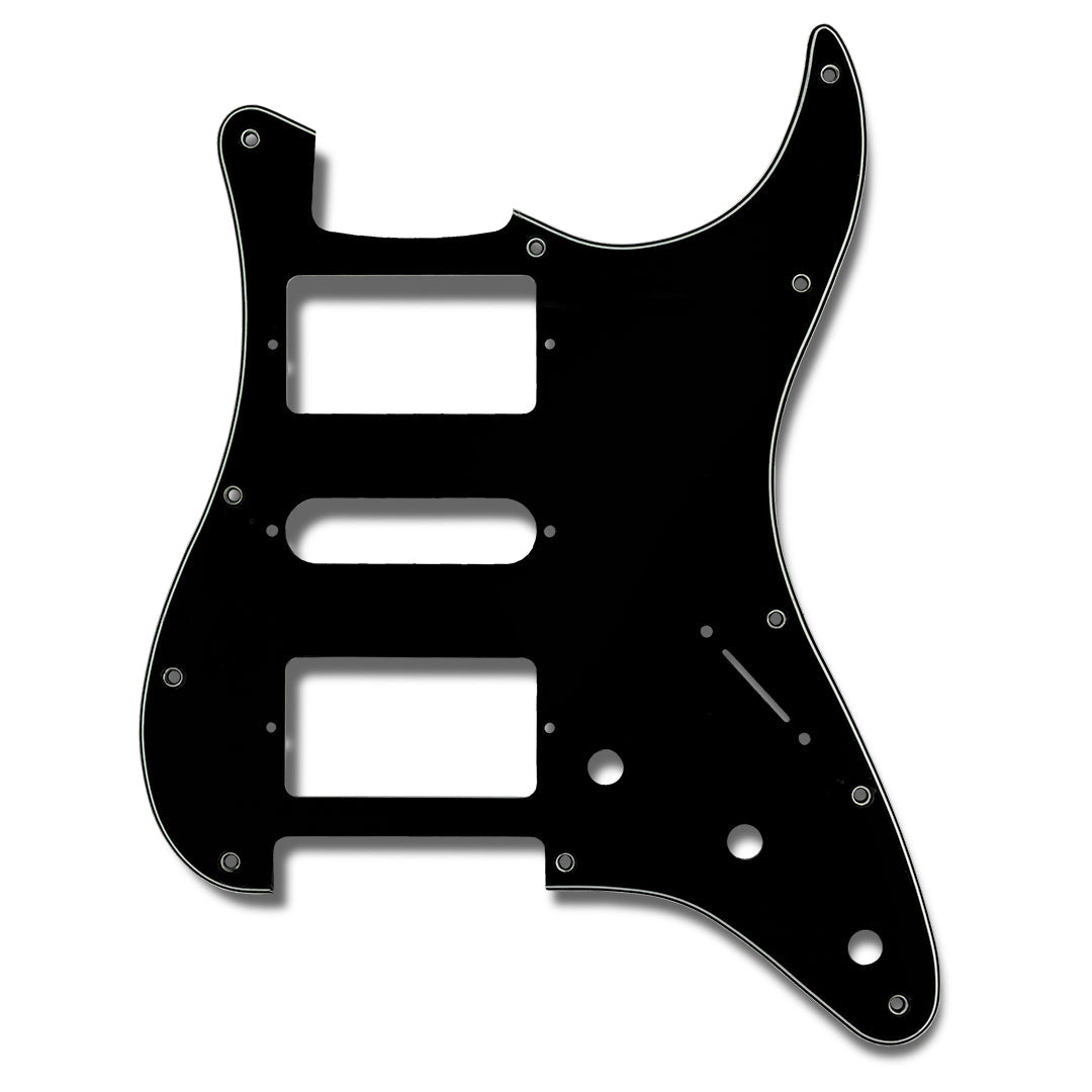 Primo Pickguard for Stratocaster, H-S-H, Black