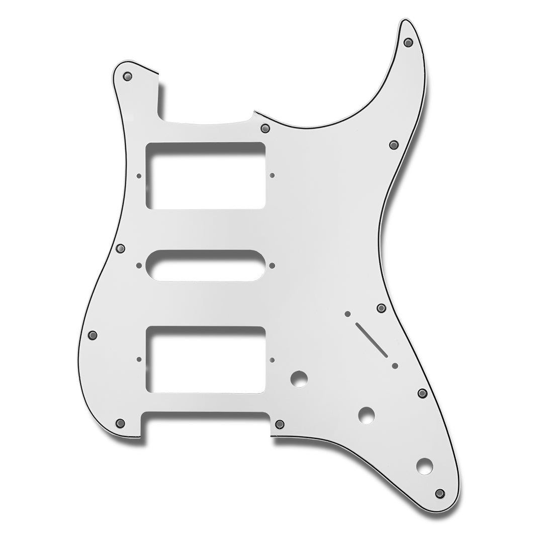 Primo Pickguard for Stratocaster, H-S-H, White