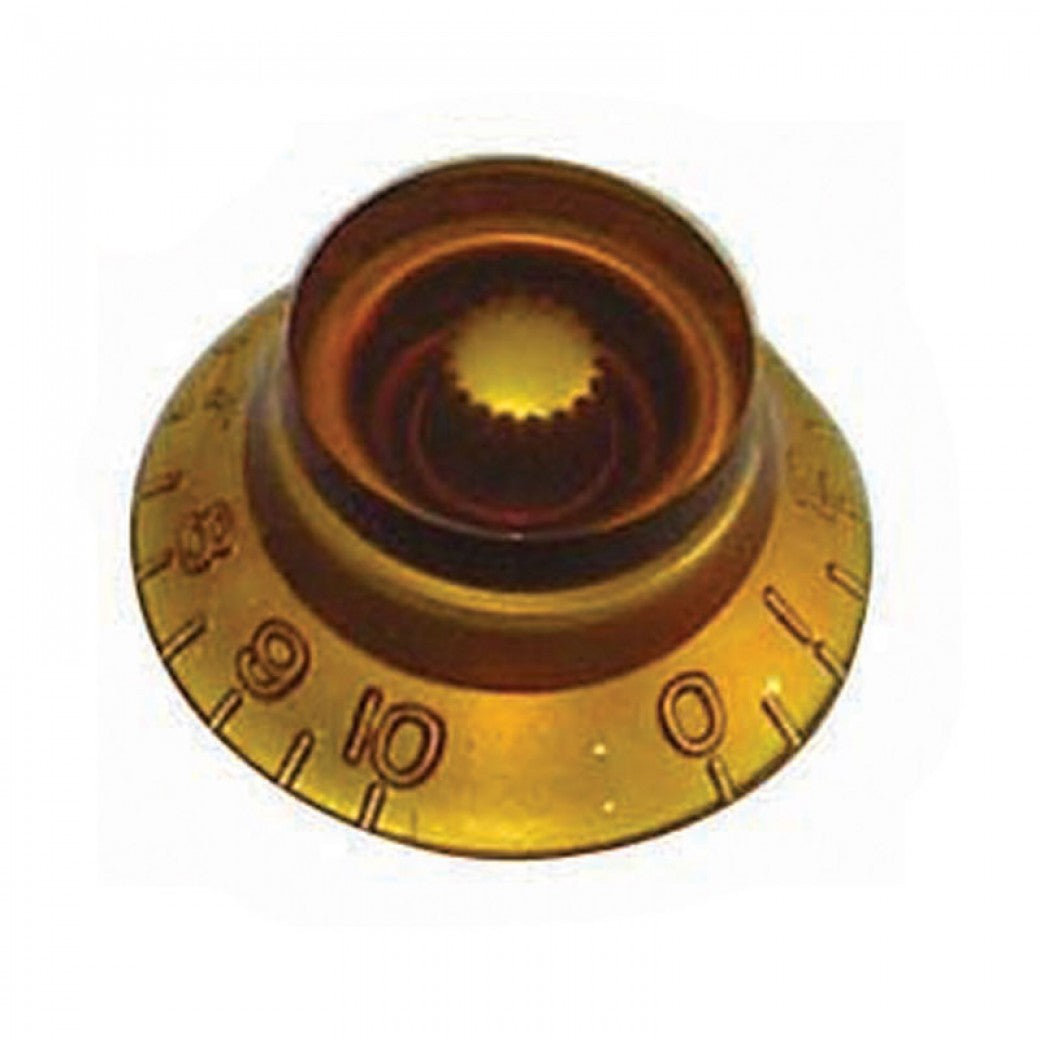 Guitar Tech Volume & Tone Control Knob in Amber