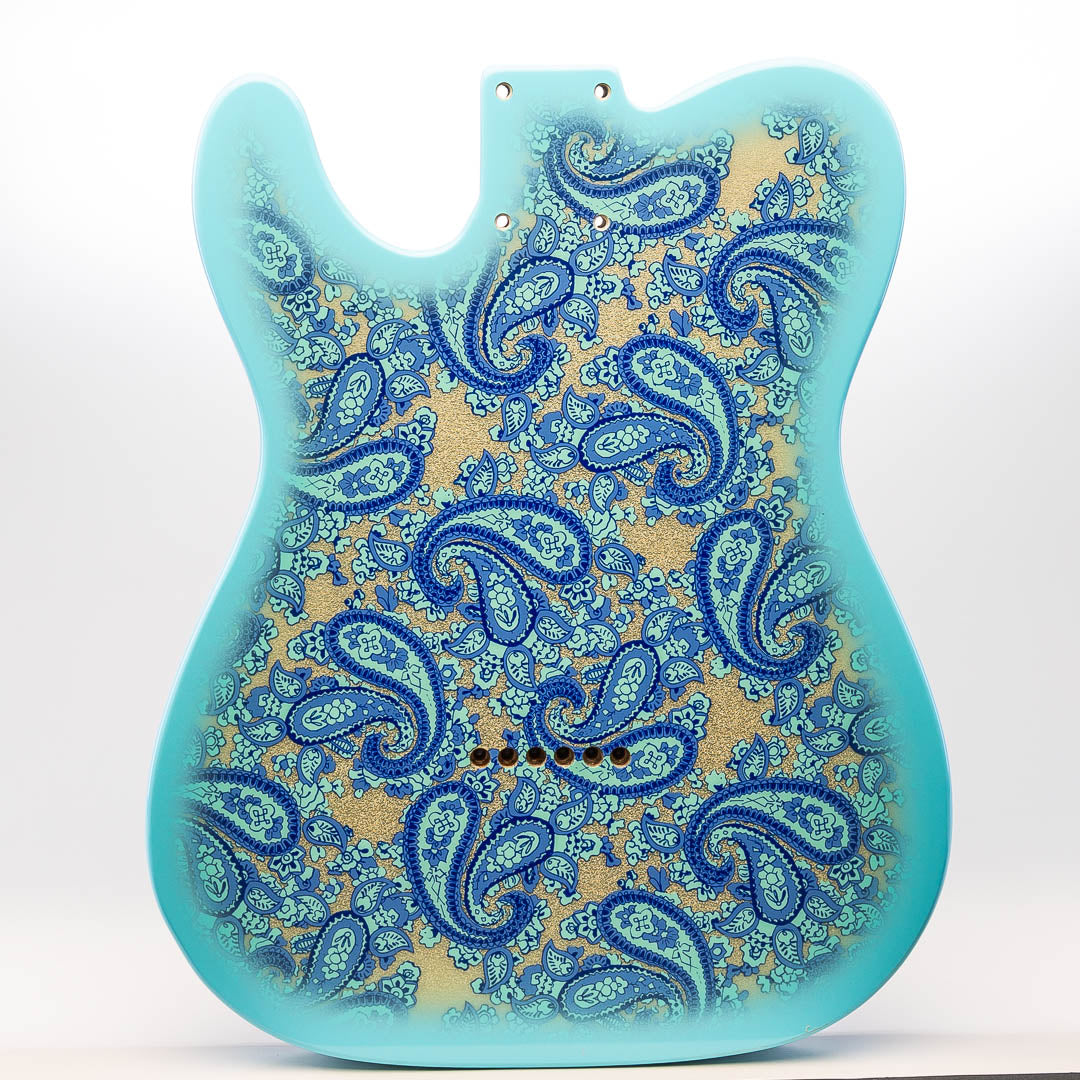 Blue Paisley Back