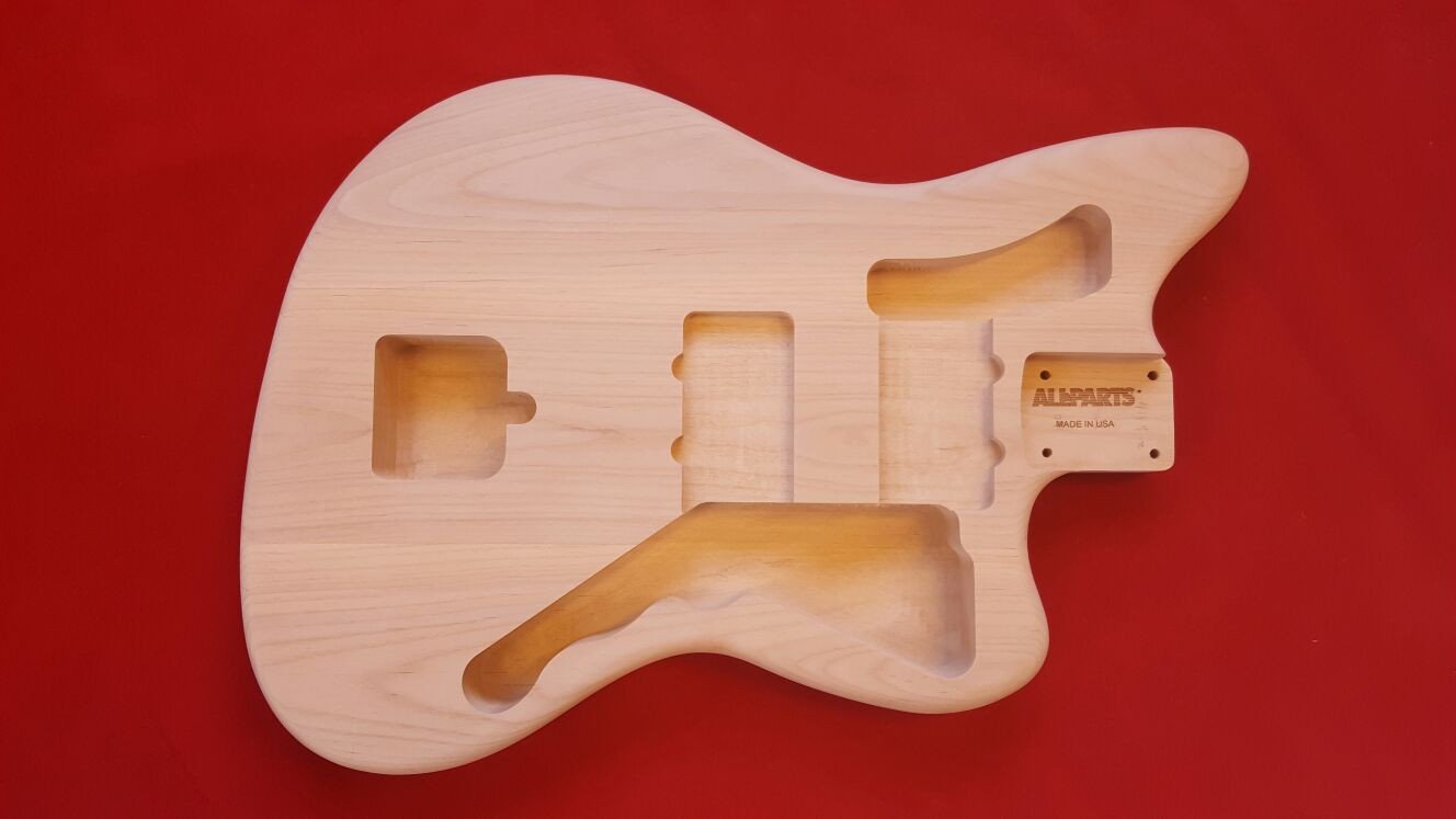 Guitar body - replacement body for Jazzmaster - no finish - alder