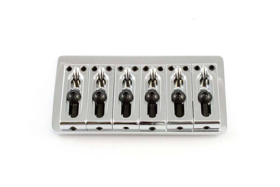 Guitar bridge - ABM non-tremolo bridge  Strat w ferrules  steel saddles