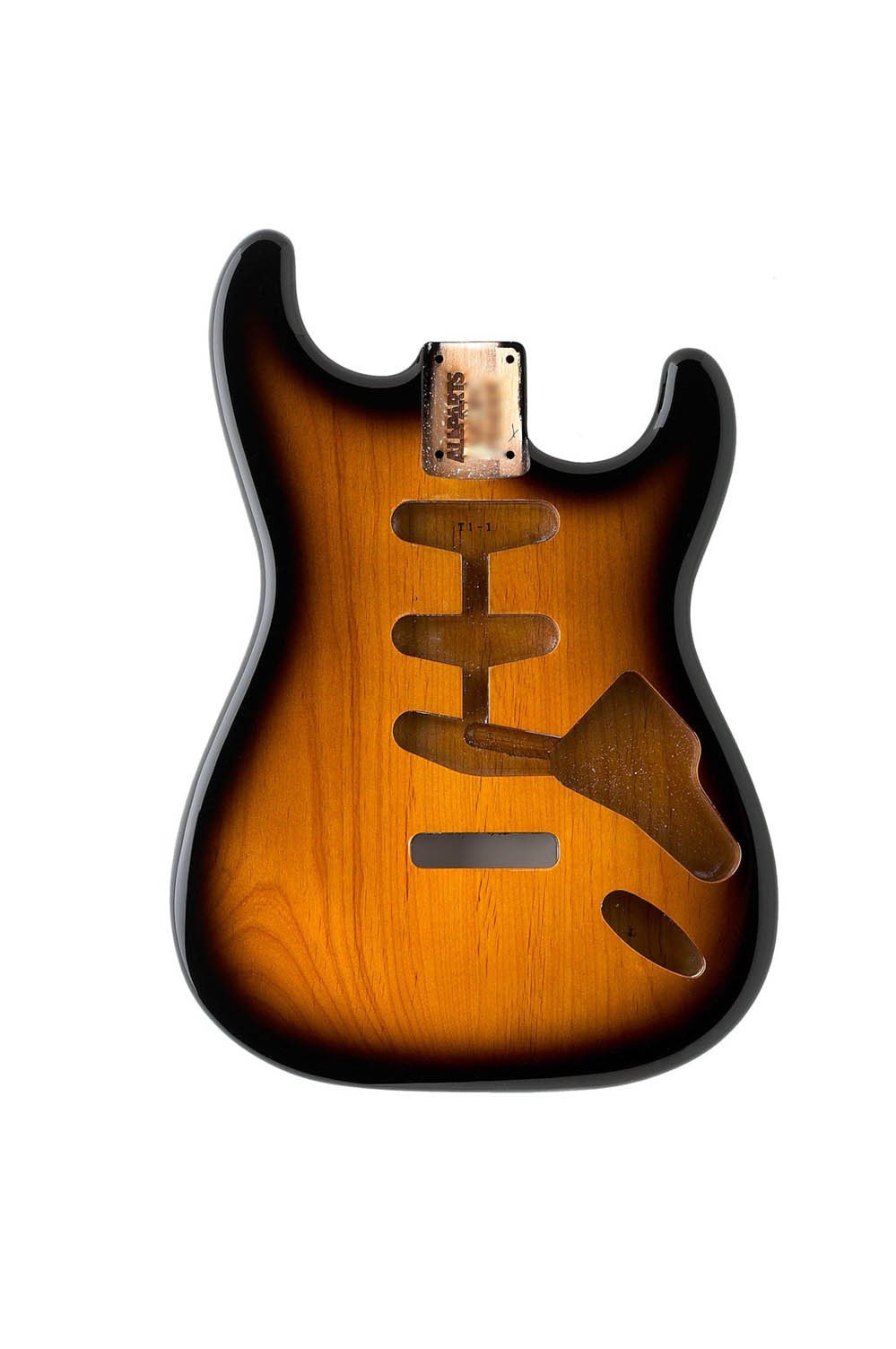 Guitar body - replacement body for Strat - finished - 2 tone sunburst