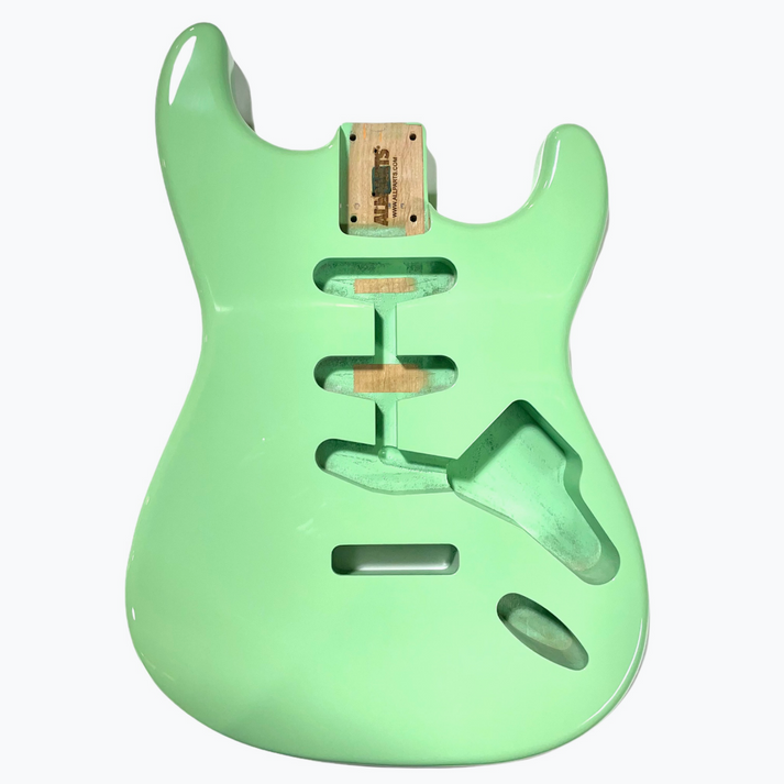 Guitar body - replacement body for Strat - finished - sea foam green