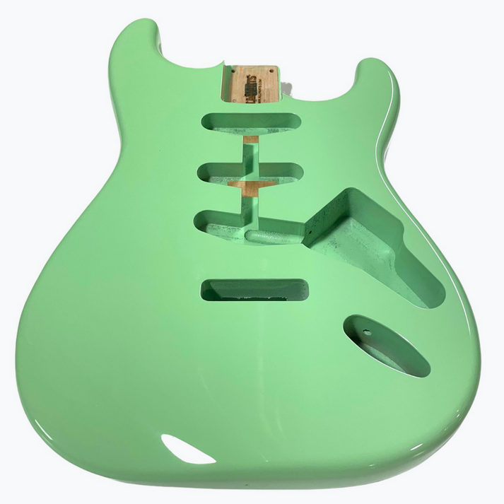 Guitar body - replacement body for Strat - finished - sea foam green