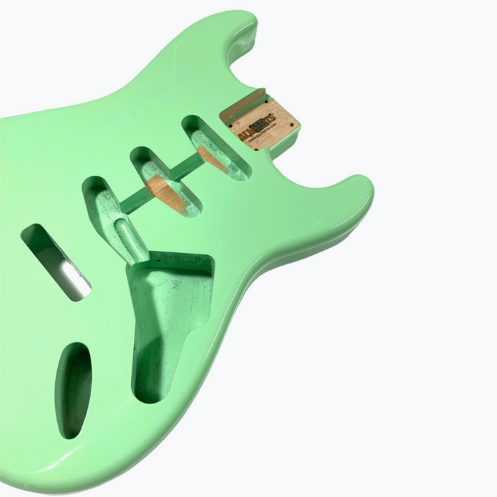 Guitar body - replacement body for Strat - finished - sea foam green