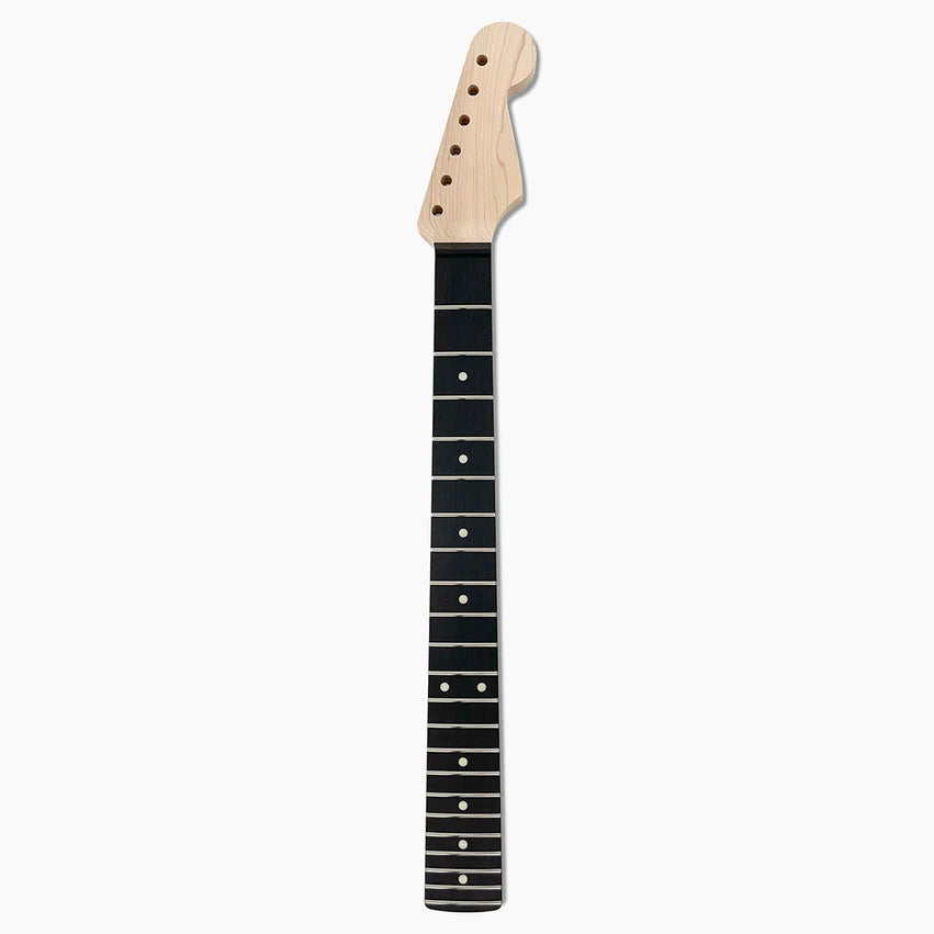 Allparts Replacement Neck for Strat with Ebony Fingerboard, No Finish, Full